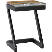 vidaXL Table basse 30 x 30 x 50 cm bois massif teck et polyrésine