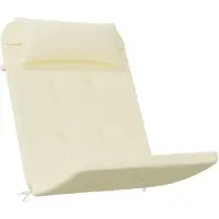 vidaXL Coussins de chaise adirondack lot de 2 crème tissu oxford