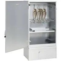 vidaXL Fumoir avec copeaux de bois 44,5x29x83 cm Acier galvanisé