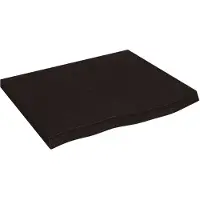 vidaXL Étagère murale marron foncé bois chêne massif traité