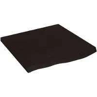 vidaXL Étagère murale marron foncé bois chêne massif traité