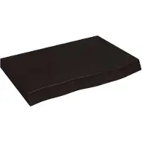 vidaXL Étagère murale marron foncé bois chêne massif traité
