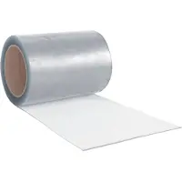 vidaXL Rideau de porte transparent 300 mmx2,6 mm 10 m PVC
