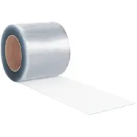 vidaXL Rideau de porte transparent 200 mmx1,6 mm 50 m PVC