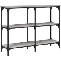 vidaXL Table console sonoma gris 100x29x75 cm bois d'ingénierie