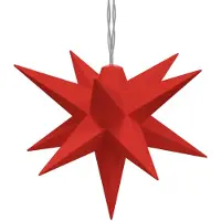 vidaXL Étoiles de Noël LED 10 pcs. Rouge 10 cm
