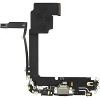 Markenlos Prise de charge pour iPhone 15 Pro Max noir Titanium Dock Connector Flex