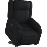 vidaXL Fauteuil relax avec releveur Noir Similicuir