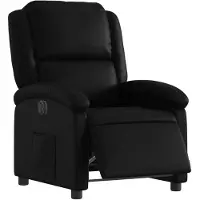 vidaXL Fauteuil relax électrique noir similicuir