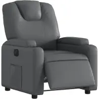 vidaXL Fauteuil relax électrique gris similicuir