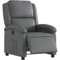 vidaXL Fauteuil relax électrique gris similicuir