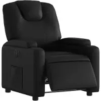 vidaXL Fauteuil relax électrique noir similicuir