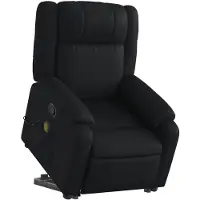 vidaXL Fauteuil de massage avec releveur Noir Similicuir