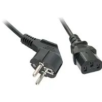 Lindy Câble secteur IEC 5m Schuko à IEC-C13 (5 m), Câble d'alimentation, Noir