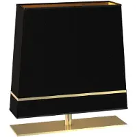 Milagro Lampe de table avec abat-jour Volans noir et or, 1xE27x60W, laiton, dimensions : 52x50x20 cm, IP20,