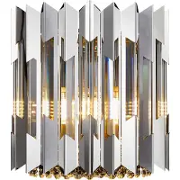 Milagro Applique murale RITZ chromée 2xE14x40W, cristal, dim. : 26,5 x 16,5 x 26,5 cm, IP20,
