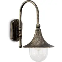 Ideal Lux CIMA antique applique noire 1 ampoule