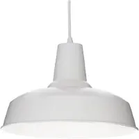 Ideal Lux Moby - Luminaire Suspendu À 1 Ampoule Dome Blanc, E27