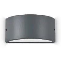 Ideal Lux Lampe murale EXTERIEURE Ø250mm | Anthracite | Alu | Lampe extérieure Lampe extérieure Applique murale