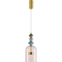 Eko-Light Suspension ARTE 12W LED, diamètre 16 cm, laiton