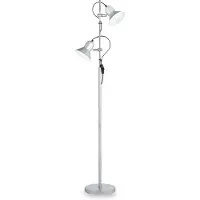 Ideal Lux POLLY Argent Lampadaire 2 ampoules