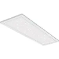 Briloner CCT Panneau LED LEUCHTEN PALLAS, 24 W, 2200 lm, IP20, blanc, plastique-métal, intensité lumineuse variable, avec télécommande, CCT, 100 x 25 x 6,5 cm