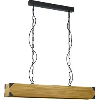 Eglo 43159 HARBOROUGH E27 suspension à 4 lumières 900x125mm noir marron