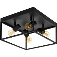 Eglo Lampe de plafond Lampe plafonnier noir lampe de salon 98334