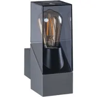 Kanlux S.A. Kanlux LAVEN Applique extérieure 25cm, E27, IP44, aluminium, graphite, sans ampoule