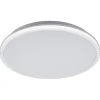 Briloner - Plafonnier LED à lumière indirecte, lumière blanche neutre, 15W, 1500lm, lustre salon, lustre chambre, luminaire plafonnier, lustre cuisine, 28x4,2cm, blanc