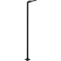Lyora Lampadaire d'extérieur LED PATHWAY, noir, acier 9125
