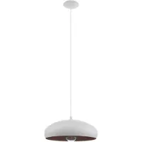 Eglo Lampe à suspension Mogano 1 40cm blanc avec cuivre rouge