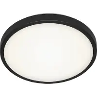 Briloner MANNY Plafonnier LED, lumière blanche neutre, noir, 29 x 7 cm