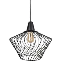 Nowodvorski Lighting Lustre WAVE noir 1xE27x60W en métal, dimensions : 130x40x40 cm, IP20, Lighting