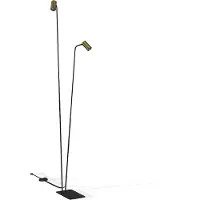 Lyora Lampe de lecture rurale Mono or avec du noir