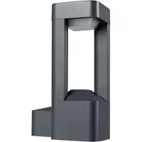Kanlux S.A. Kanlux PEVO 25 LED Applique IP44 alu, noir-blanc, sans ampoule