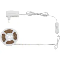 Briloner - Bande LED 5m, blanche, autocollante, interrupteur marche/arrêt inclus, 2261-150P