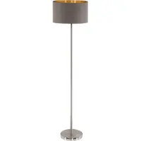 Eglo Lampadaire avec abat-jour textile en cappuccino or MASERLO