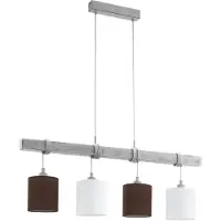 Eglo Suspension Townshend 2 4-flammes blanc-patine blanc, marron 49927
