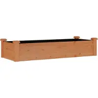 vidaXL Lit surélevé avec insert Brun 120x45x25 cm Sapin massif