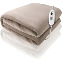 Ufesa Softy Plus Couverture chauffante électrique 180x140cm, 120W, 3 niveaux de température, Arrêt automatique, Lavable.