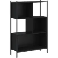 vidaXL Bibliothèque noir 72x28x109 cm bois d'ingénierie