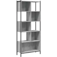 vidaXL Bibliothèque sonoma gris 72x28x172 cm bois d'ingénierie