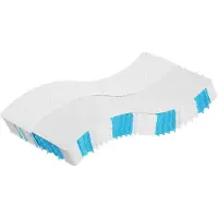 vidaXL Matelas à ressorts ensachés dureté moyenne 120x200 cm