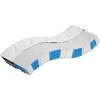 vidaXL Matelas à ressorts ensachés de fermeté moyenne 70x200 cm