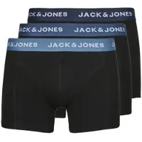 Jack & Jones Boxers JACSOLID TRUNKS 3 PACK OP hommes - Noir - XL