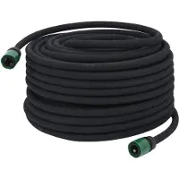 vidaXL Tuyau d'égouttage noir 0,6" 50 m caoutchouc