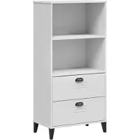 vidaXL Bibliothèque VIKEN blanc 60x35x123 cm bois d'ingénierie