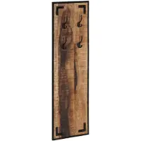 vidaXL Porte-manteau 35x8x110 cm bois de manguier massif brut