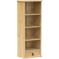 vidaXL Armoire à CD Corona 40x30x110 cm bois de pin massif